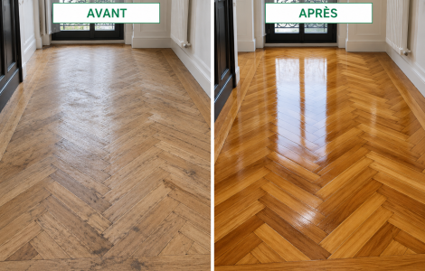 Ponçage et vitrification de parquets
